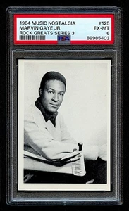 1984 MUSIC NOSTALGIA #125 MARVIN GAYE JR PSA 6 HOF RARE - Picture 1 of 2