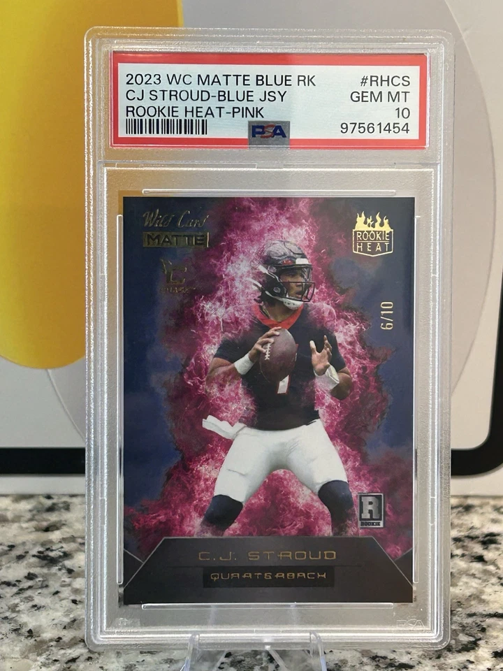 2023 WC Matte Blue CJ Stroud Rookie Heat Blue Jersey Pink /10 PSA 10 TEXANS 🔥 - Image 1 of 1