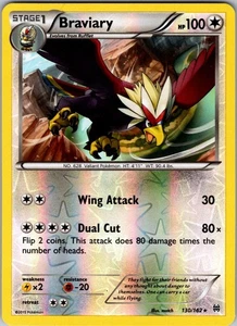 Braviary 130/162 Raro Holograma Inverso XY - BREAKTHROUGH LP - Imagen 1 de 2