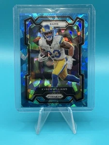 2023 Panini Prizm Kyren Williams Blue Cracked Ice Prizm /99 - Rams - Picture 1 of 3