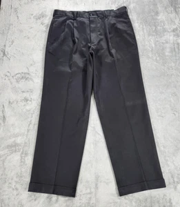 Pantalones Brooks Brothers Para Hombre 38x32 Elliot Azul Marino Ventaja Chino Plisado Puños - Imagen 1 de 17