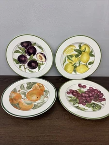 Set of 4 American Atelier 8” Fruit Themed Salad Plates - Picture 1 of 9