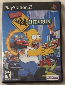The Simpsons Hit & Run (PS2 Black Label) Authentic CIB - Tested No Reg Card - Picture 1 of 3