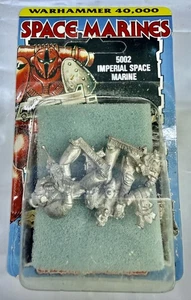 Warhammer 40K Imperial Space Marines NIB Metal Rogue Trader, Rare 2 figure OOP - Picture 1 of 4