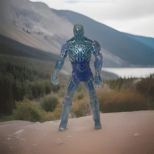 Marvel Universe Iron Man Hologramm Figur 3,75" Proving Ground Exclusive - Bild 1 von 2