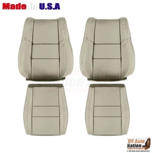 2014 - 2017 For Dodge Durango Driver & Passenger Bottoms-Tops Leather Cover Tan - Bild 1 von 5