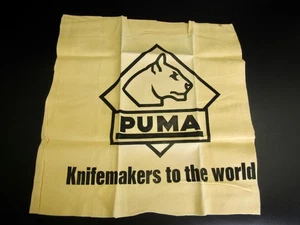 Puma Vintage Sämischleder Messer Putztuch 70er Jahre Made In Germany UNBENUTZT - Bild 1 von 20