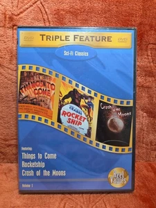 TRIPLE FEATURE SCI-FI CLASSICS VOL. 1 DVD. 3 Classic Sci-Fi Classics - Picture 1 of 3