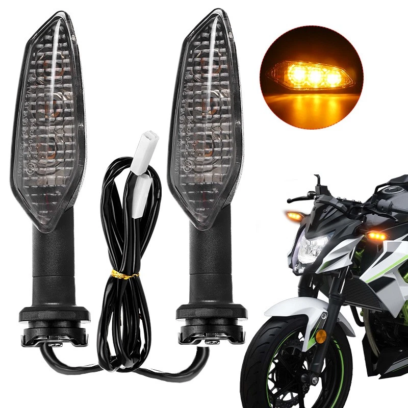 Par de indicadores de luz de señal de giro LED para Kawasaki KLX300 KLX300SM KLX250 KLX250S Foto 1 de 4