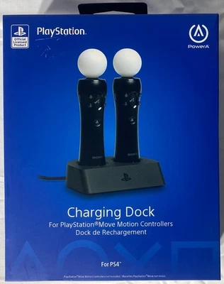 PowerA Charging Dock for PS4 VR Move Motion Controllers – Black – NEW - Image 1 of 4