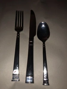 3 Piece Set HERITAGE MINT LTD 18/10 STAINLESS BENTLEY DINNER FLATWARE.     B-1 - Picture 1 of 6