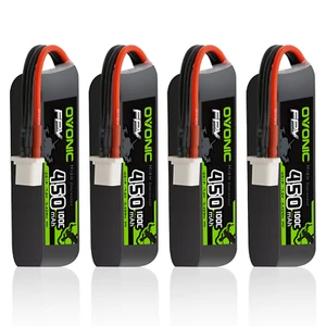 4x Ovonic 450mAh 2S lipo Akku 7,6V HV 100C BT3.0 für Mikro Drone BETA FPV Whoop - Bild 1 von 6