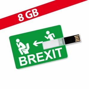 8GB Speicherkarte in Scheckkartenform BREXIT - USB Stick - Bild 1 von 3