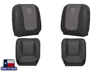 2004 2005 For Dodge Ram 1500 2500 3500 SLT Laramie Front Seat Covers Dark Gray - Image 1 of 4