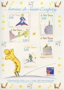 Frankreich - "LE PETIT PRINCE ~ SAINT EXUPERY ~ COMICS" Briefmarken Kleinbogen 1998 - Bild 1 von 1