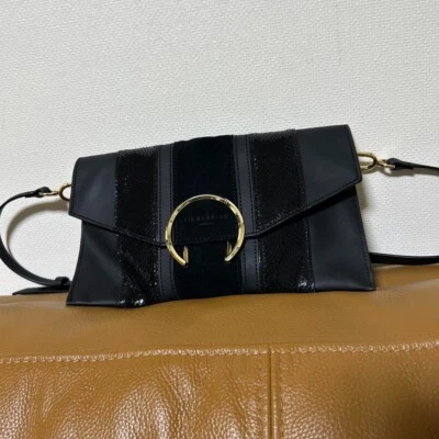 Bolso sin asas de hombro Liebeskind Berlin bolso de noche negro nuevo sin etiquetas envío desde JPN Foto 1 de 4