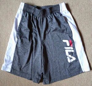 Fila Boy's Shorts Gray w/White stripe Size Med 10-12 EUC - Picture 1 of 2