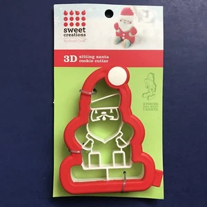 Good Cook Sweet Creations 3D Sitting Santa Claus Christmas Cookie Cutter 4x5" - Picture 1 of 5