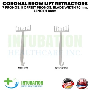 Coronal Brow Lift Retractors 7 Sharp Prongs Freeman Maxwell Flap Retractor - Picture 1 of 15