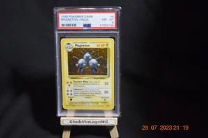 1999 Pokemon card Magneton #9 Base Set PSA 8 | Holo (Foil) - Picture 1 of 2