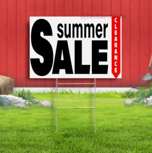 Summer Clearance Sale Yard Sign with Optional Sizes (Made in the USA) - Picture 1 of 1