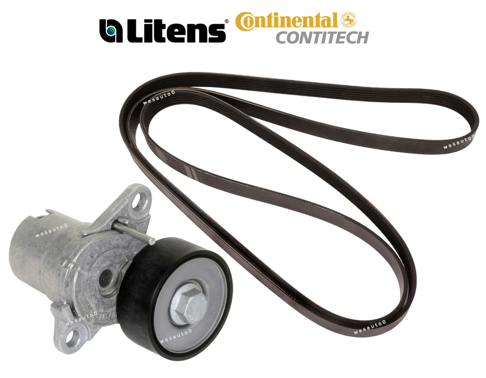 Belt Tensioner & Drive Belt Kit OEM for Audi Q3 Q5 Q7 S3 TT Quattro 2.0L - Image 1 of 1