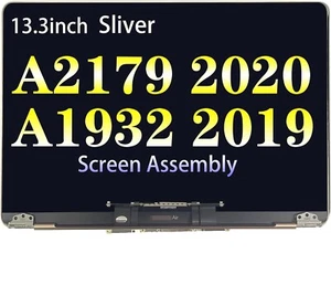 MacBook Air 13.3" A2179 2020 A1932 2019 3358 Retina Full LCD Display Sliver - Picture 1 of 4