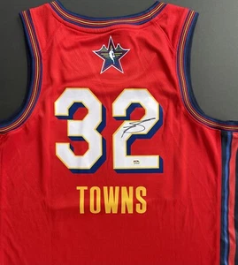 Maglia Karl Anthony Towns KAT firmata autografata All Star Game Knicks Psa/Dna - Foto 1 di 4