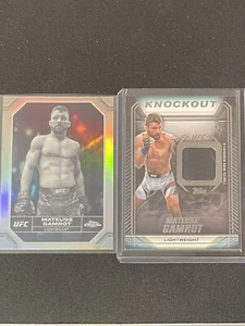 2x 2024 UFC Topps Mateusz Gamrot Inserts- Negative Refractor & Knockout Relic!! - Picture 1 of 5