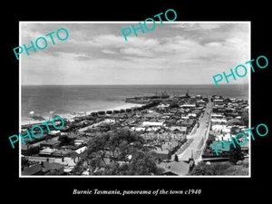 FOTO HISTÓRICA ANTIGUA 8x6 de Burnie Tasmania panorama de la ciudad c1940 - Imagen 1 de 1