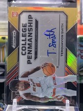 TERQUAVION SMITH 2023-24 PRIZM DRAFT PICKS BLACK AND GOLD AUTO RC /5 NC STATE TZ