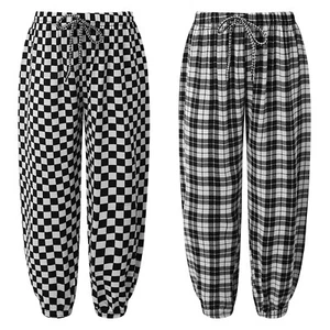 Unisex Kids Pants Plaid Bloomers Activewear Trousers Boys Streetwear Breathable - Picture 1 of 22