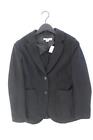 ✨ H&M Jerseyblazer Blazer für Damen Gr. 42, L schwarz aus Baumwolle ✨