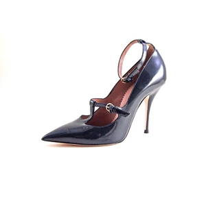 Rojo Valentino Tiras Tacones Azul Charol Talla Mujer US 10.5 Eu 40.5 - Imagen 1 de 8