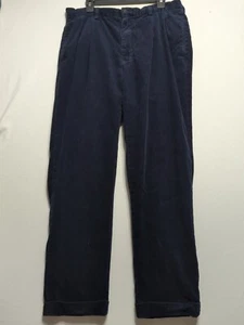 Polo By Ralph Lauren Anzughose Regular Fit Cord Plissee 35 x 32 dunkelblau - Bild 1 von 7