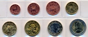 Österreich 2006 kompletter Euro-Satz 1 Cent - 2 € bankfrisch-unz. in Münzhülle! - Bild 1 von 1