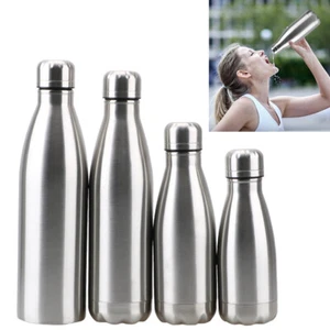 1L Vacuum Flask Drink Water Bottle Stainless Steel Cup Flask - Picture 1 of 12