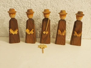 Erzgebirge, 5 Kurrende Sänger, 11 cm hoch - Bild 1 von 5