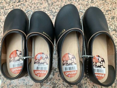 Gartenclogs Arbeitsclogs Spaltleder GEVAVI Denver schwarz, noch 1x in Gr. 41 - Bild 1 von 4