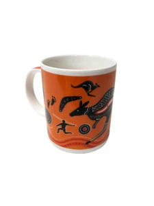 Orange Aboriginal Design - Coffee Mug - Picture 1 of 1