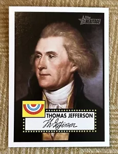2009 Topps Heritage THOMAS JEFFERSON #11 IS President - Picture 1 of 2