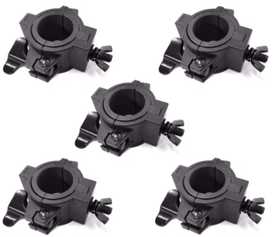 Abrazaderas de armadura de alta resistencia Iluminación de DJ Montaje de abrazadera O Se adapta a tubos de 1,5" y 2" 5 piezas Foto 1 de 3