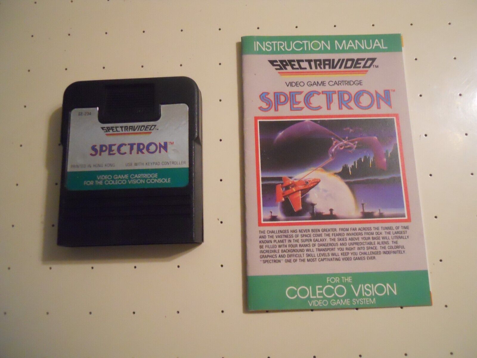 Spectron by SpectraVideo (ColecoVision, 1983) Cartridge w/Manual - Tested/Works