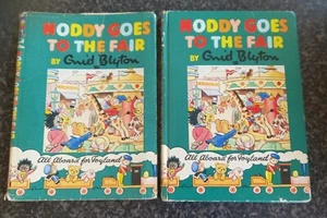 NODDY GOES TO THE FAIR BY ENID BLYTON NUMBER 21 HARDBACK BOOK DUST JACKET - Picture 1 of 2