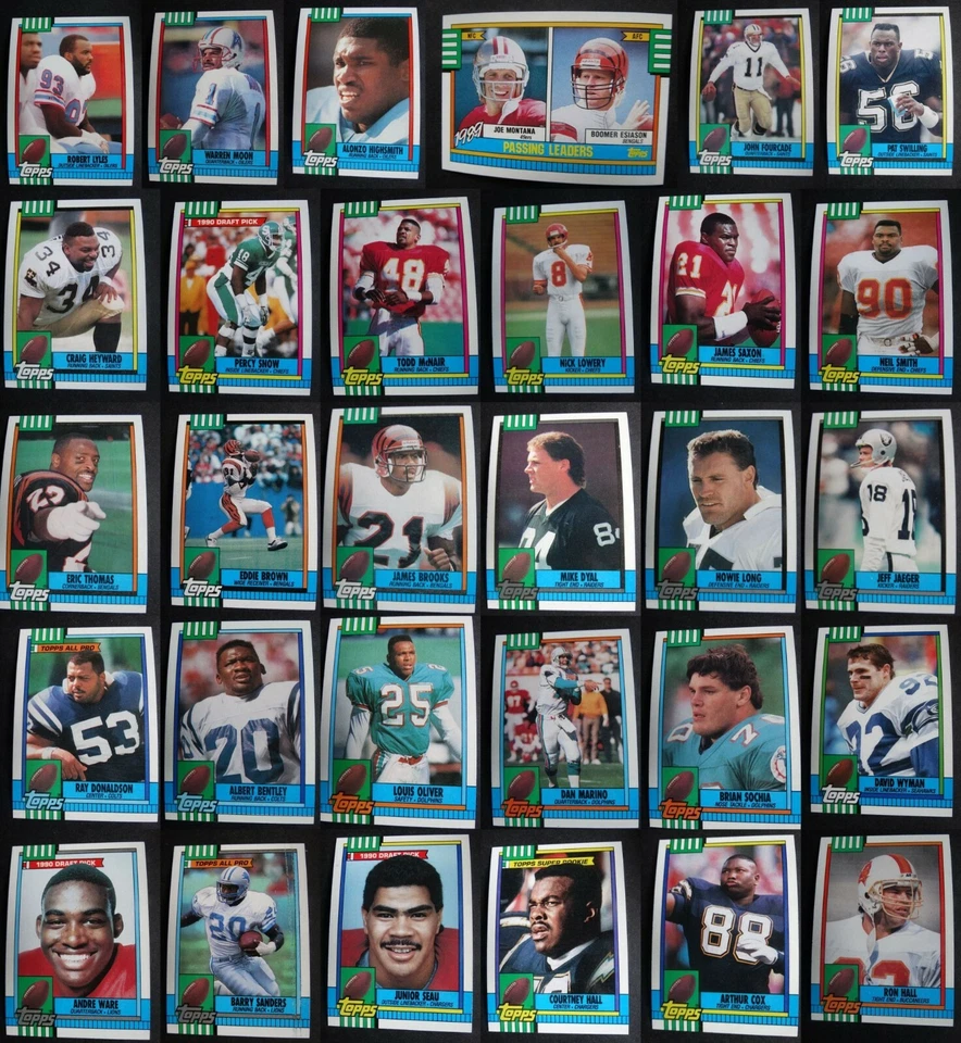 1990 Topps Football Cards Complete Your Set You U Pick From List 211-415 - Image 1 of 1