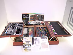 Art 101 Platinum MultiMedia 190 Piece Artist Set Pencils Paint Crayon Oil 56193 - Picture 1 of 19