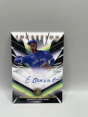 ENMANUEL BONILLA 2023 Bowman Inception Prospect Auto SP /200 Blue Jays - Image 1 of 2