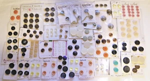 Lot of Vintage Buttons of Various Brands, Sizes, Colors, Metal, Wood, Perlmate! - Picture 1 of 9