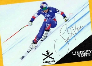 Lindsey VONN (42)  Autogramm Bild - Print - Copy + SKI WM AK - signiert GRATIS - Bild 1 von 1