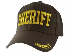 Costume Law Enforecement Sheriff Adjustable Baseball Cap For Cosplay - Picture 1 of 12